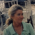 Ann Rivers, poet, Hydra, Greece