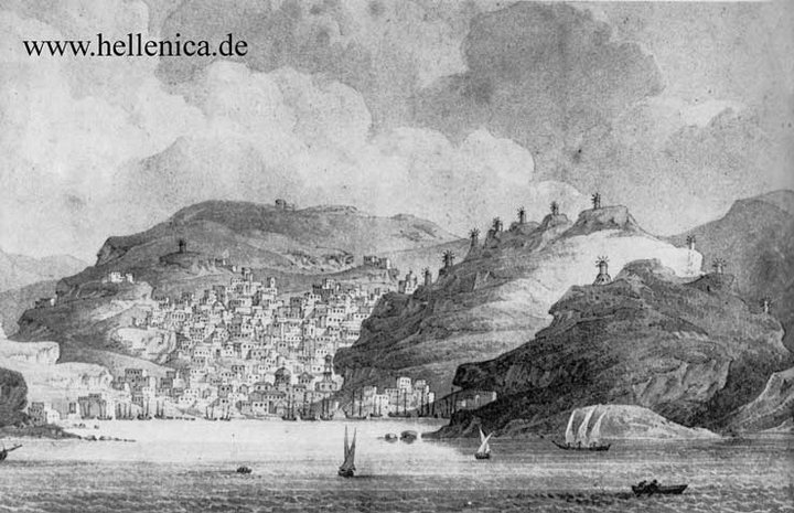 Rendering of Hydra Harbor from 1974