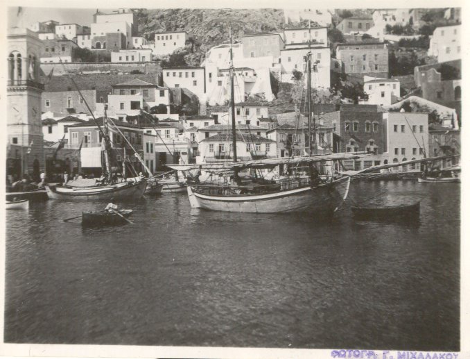 Boats in Hydra Harbor