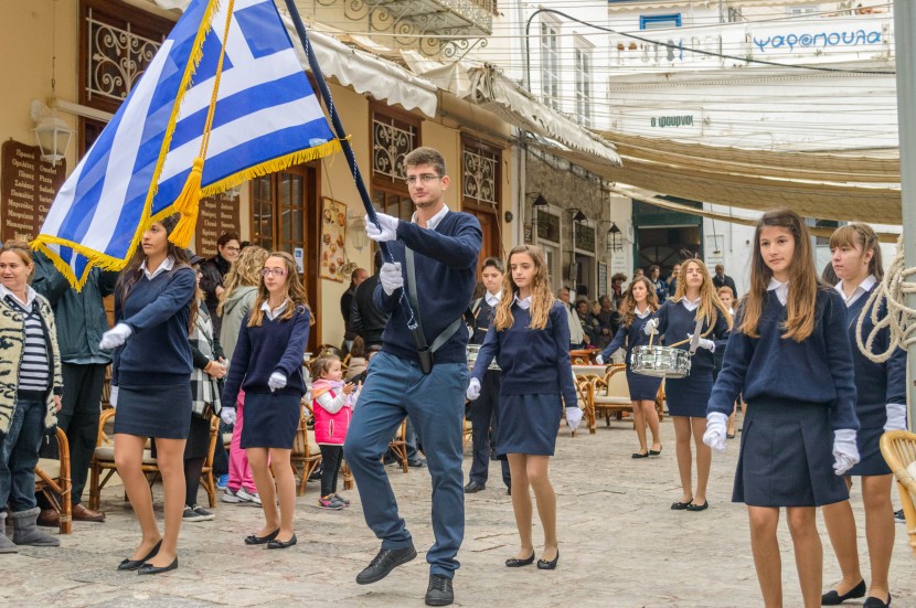 Oxi Day, 2014. Photo from HydraNews.gr.