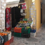 Four Corners for Groceries in Kamini, Hydra, Greece