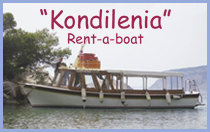Kondilenia boat for day trips