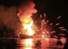 The "Happening" during Miaoulia on Hydra (photo uploaded to Virtual Tourist by hydronetta)