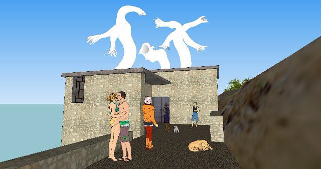 Paul Chan Exhibition @ DESTE Slaughter House