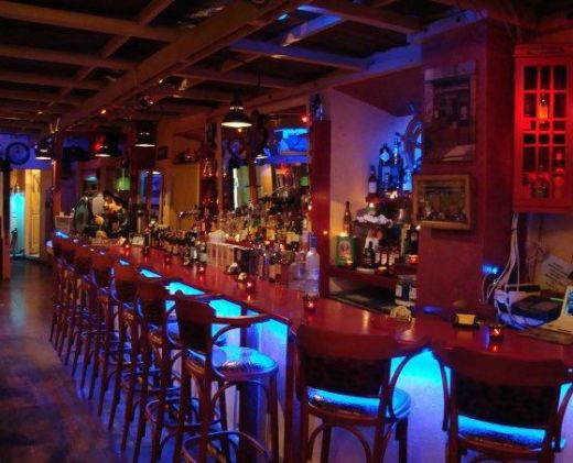 Sinialo Cafe Hydra Harbor Greece