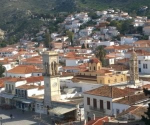 Hydra's Cathedral in the harbor